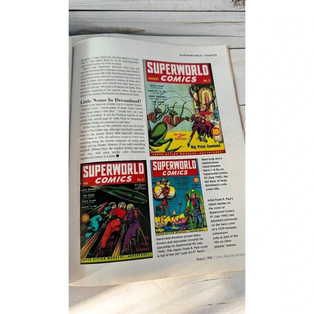 Comic Book Marketplace No. 38 August 1996 Will Eisner Golden Silver Age